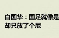 白国华：国足就像是来福，裤子都脱了最后你却只放了个屁