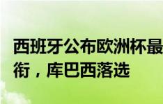 西班牙公布欧洲杯最终名单：纳乔、罗德里领衔，库巴西落选