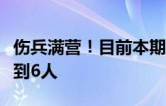 伤兵满营！目前本期国足名单中的伤员人数达到6人