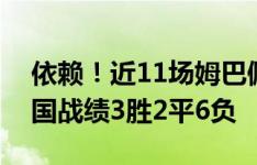 依赖！近11场姆巴佩未参与进球的比赛，法国战绩3胜2平6负