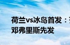 荷兰vs冰岛首发：范迪克、加克波、德佩、邓弗里斯先发