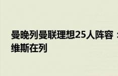 曼晚列曼联理想25人阵容：布兰斯维特、塞斯科、若奥-内维斯在列