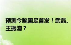 预测今晚国足首发！武磊、费南多、韦世豪三箭齐发？谁替王振澳？