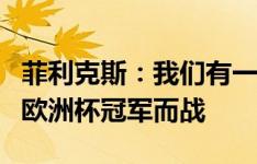 菲利克斯：我们有一支伟大的团队，显然会为欧洲杯冠军而战