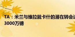 TA：米兰与维拉就卡什的潜在转会进行接触，维拉希望得到3000万镑