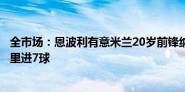 全市场：恩波利有意米兰20岁前锋纳斯蒂，上赛季租借到巴里进7球