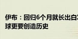 伊布：回归6个月就长出白发 米兰所求不止赢球更要创造历史