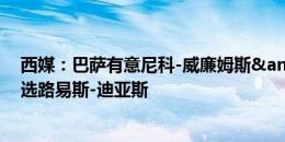 西媒：巴萨有意尼科-威廉姆斯&解约金5800万欧 备选路易斯-迪亚斯