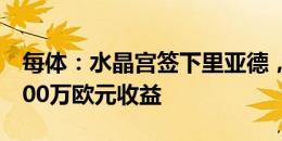 每体：水晶宫签下里亚德，巴萨将拿到超过800万欧元收益