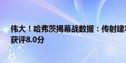 伟大！哈弗茨揭幕战数据：传射建功，3次争顶全部成功，获评8.0分