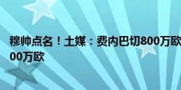 穆帅点名！土媒：费内巴切800万欧报价霍伊别尔 热刺要1400万欧