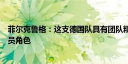 菲尔克鲁格：这支德国队具有团队精神，纳帅巧妙划分了球员角色