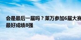 会是最后一届吗？莱万参加6届大赛，4次小组出局&最好成绩8强