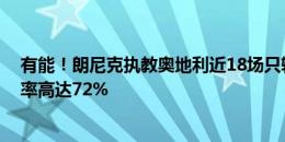 有能！朗尼克执教奥地利近18场只输2场法国+比利时，胜率高达72%