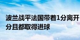 波兰战平法国带着1分离开，本届24队全部拿分且都取得进球