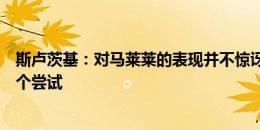 斯卢茨基：对马莱莱的表现并不惊讶，徐皓阳今天的部署是个尝试