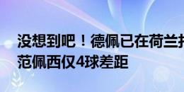 没想到吧！德佩已在荷兰打进46球，距榜首范佩西仅4球差距