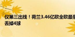 仅第三出线！荷兰3.46亿欧全欧最豪华防线+5大中卫，3场丢掉4球