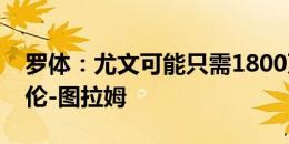 罗体：尤文可能只需1800万欧就能签下齐夫伦-图拉姆