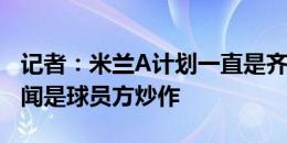 记者：米兰A计划一直是齐尔克泽，卢卡库传闻是球员方炒作