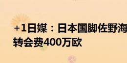 +1日媒：日本国脚佐野海舟将加盟美因茨，转会费400万欧