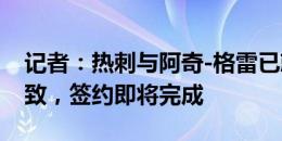 记者：热刺与阿奇-格雷已就个人协议达成一致，签约即将完成