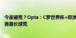 今夜破荒？Opta：C罗世界杯+欧洲杯近7场0球，是生涯大赛最长球荒