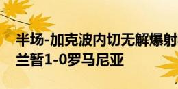 半场-加克波内切无解爆射收获本届第3球 荷兰暂1-0罗马尼亚