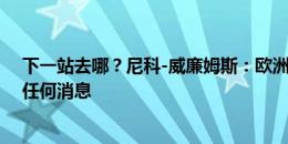 下一站去哪？尼科-威廉姆斯：欧洲杯结束前，不想听其他任何消息