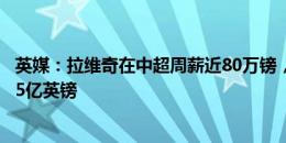 英媒：拉维奇在中超周薪近80万镑，在中国踢球3年收入1.65亿英镑