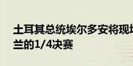 土耳其总统埃尔多安将现场观战土耳其vs荷兰的1/4决赛