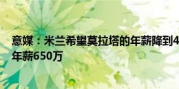 意媒：米兰希望莫拉塔的年薪降到450万欧左右，球员目前年薪650万