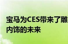 宝马为CES带来了雕塑向我们展示了自动驾驶内饰的未来