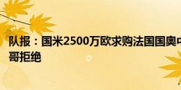 队报：国米2500万欧求购法国国奥中场阿克利乌什，被摩纳哥拒绝