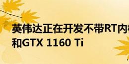 英伟达正在开发不带RT内核的GTX 1660 Ti和GTX 1160 Ti