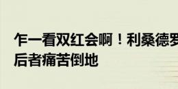 乍一看双红会啊！利桑德罗肘部打到迪亚斯，后者痛苦倒地