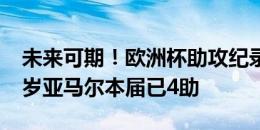 未来可期！欧洲杯助攻纪录是C罗的8个，17岁亚马尔本届已4助