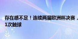 存在感不足！连续两届欧洲杯决赛，凯恩共计只在对手禁区1次触球