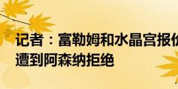 记者：富勒姆和水晶宫报价史密斯-罗，但均遭到阿森纳拒绝