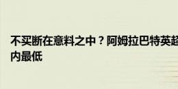 不买断在意料之中？阿姆拉巴特英超场均6.24分，是曼联队内最低