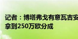 记者：博塔弗戈有意瓦吉安尼迪斯，国米可能拿到250万欧分成