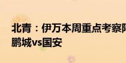 北青：伊万本周重点考察阿兰 郑智将观战新鹏城vs国安