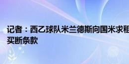 记者：西乙球队米兰德斯向国米求租19岁边锋卡马特，不含买断条款