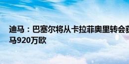 迪马：巴塞尔将从卡拉菲奥里转会获得2300万欧 但需分罗马920万欧