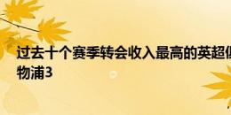 过去十个赛季转会收入最高的英超俱乐部?切尔西1曼城2利物浦3