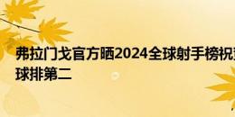 弗拉门戈官方晒2024全球射手榜祝贺队内前锋登顶 武磊27球排第二