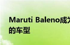 Maruti Baleno成为该品牌从印度出口最多的车型