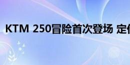 KTM 250冒险首次登场 定价低于390 ADV