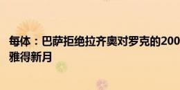 每体：巴萨拒绝拉齐奥对罗克的2000万欧报价，想出售给利雅得新月