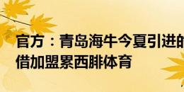 官方：青岛海牛今夏引进的韦林顿-席尔瓦租借加盟累西腓体育